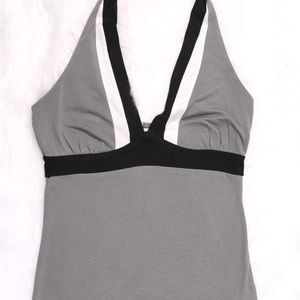 Colorblock Halter Top